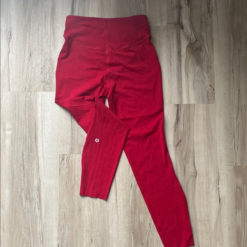 Red Leggings Lululemon